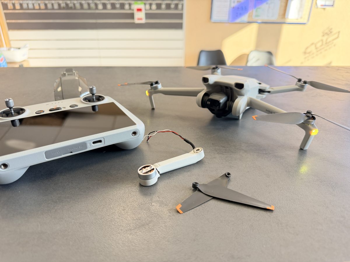 Réparation DJI Mini 3 : quand le premier vol de test se termine (très) mal